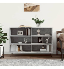 Buffet gris béton 103,5x35x70 cm bois d'ingénierie