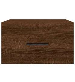 Tables de chevet murales 2 pcs chêne marron 35x35x20 cm