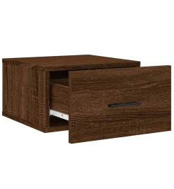 Tables de chevet murales 2 pcs chêne marron 35x35x20 cm