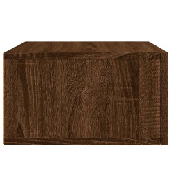 Tables de chevet murales 2 pcs chêne marron 35x35x20 cm
