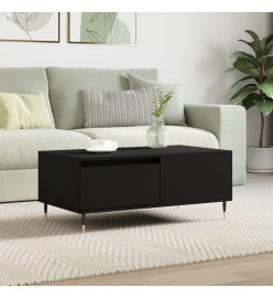 Table basse Noir 90x50x36,5 cm Bois d'ingénierie