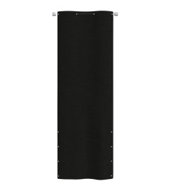 Écran de balcon Noir 80x240 cm Tissu Oxford