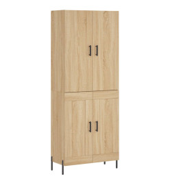 Buffet haut Chêne sonoma 69,5x34x180 cm Bois d'ingénierie