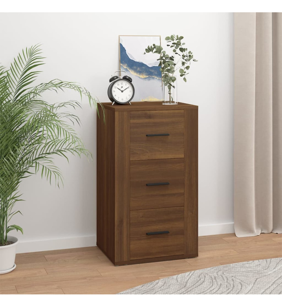 Buffet Chêne marron 40x33x70 cm Bois d'ingénierie Buffet Chêne marron 40x33x70 cm Bois d'ingénierie