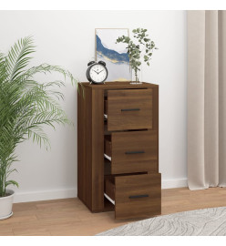Buffet Chêne marron 40x33x70 cm Bois d'ingénierie