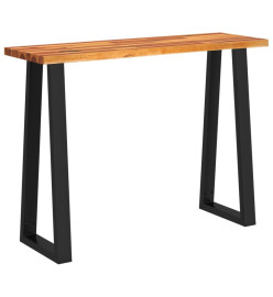 Table console à live edge 110x35x80 cm bois d'acacia solide