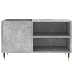 Armoire à disques gris béton 85x38x48 cm bois d'ingénierie