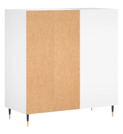 Armoire à disques blanc 84,5x38x89 cm bois d'ingénierie