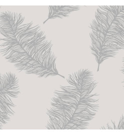 DUTCH WALLCOVERINGS Papier peint Fawning Feather Gris clair