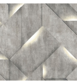 DUTCH WALLCOVERINGS Papier peint Onyx Gris foncé