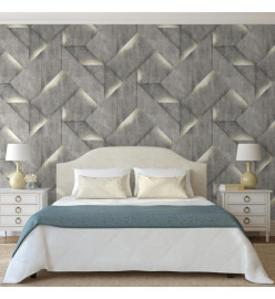 DUTCH WALLCOVERINGS Papier peint Onyx Gris foncé