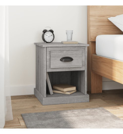 Table de chevet sonoma gris 39x39x47,5 cm bois d'ingénierie