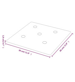 Panneaux muraux 12 pcs Cappuccino 30x30 cm Similicuir 1,08 m²