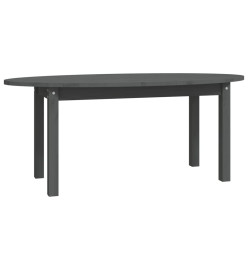 Table basse Gris 110x55x45 cm Bois massif de pin