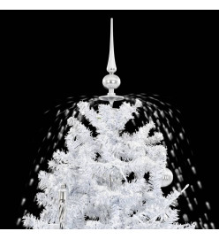 Arbre de Noël neigeux avec base de parapluie Blanc 170 cm