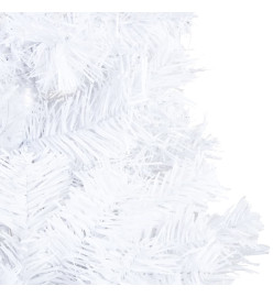 Arbre de Noël artificiel avec branches épaisses blanc 120cm PVC