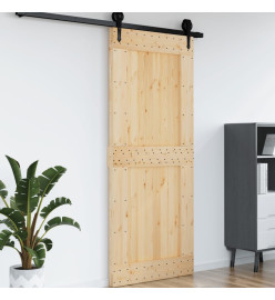 Porte 95x210 cm bois massif de pin