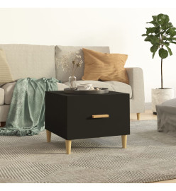 Table basse Noir 50x50x40 cm Bois d'ingénierie