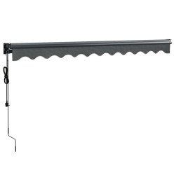 Auvent rétractable automatique anthracite 3,5x2,5 m