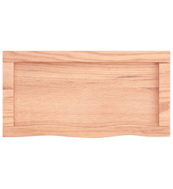 Comptoir de salle de bain marron clair 60x30x6 cm bois traité