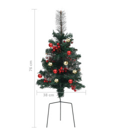 Sapins de Noël artificiels d'allée 2 pcs 76 cm PVC