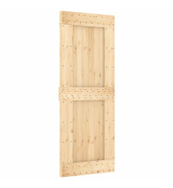 Porte 80x210 cm bois massif de pin