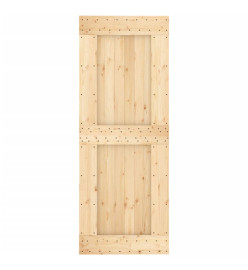 Porte 80x210 cm bois massif de pin