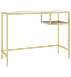 Bureau d'ordinateur Transparent 100x36x74 cm Verre trempé