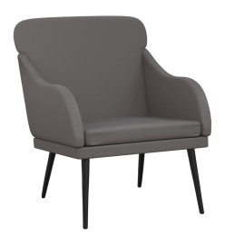 Fauteuil Gris 63x76x80 cm Similicuir