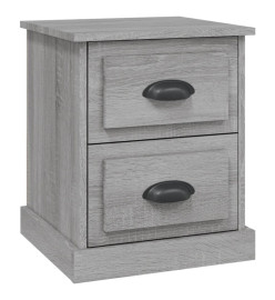 Table de chevet sonoma gris 39x39x47,5 cm bois d'ingénierie
