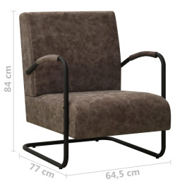 Fauteuil Marron foncé Similicuir