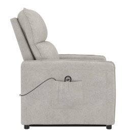 Fauteuil Gris clair Tissu microfibre