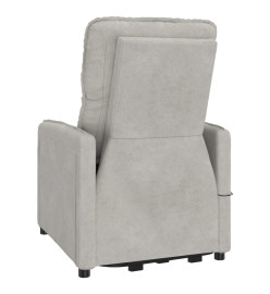 Fauteuil Gris clair Tissu microfibre