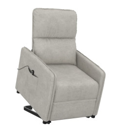 Fauteuil Gris clair Tissu microfibre