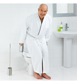 RIDDER Siège de toilette avec barre de sécurité Blanc 150 kg A0072001