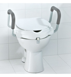 RIDDER Siège de toilette avec barre de sécurité Blanc 150 kg A0072001