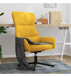 Chaise de relaxation Jaune moutarde Velours