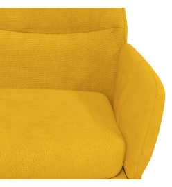 Chaise de relaxation Jaune moutarde Velours