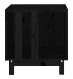 Niche pour chien Noir 50x40x52 cm Bois de pin massif