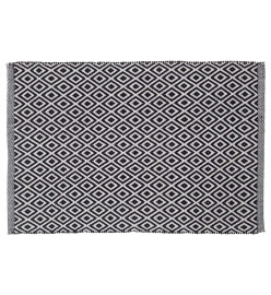 Sealskin Tapis de bain Trellis Coton 60x90 cm Noir et blanc