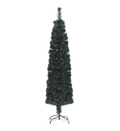 Arbre de Noël artificiel mince et support 180 cm fibre optique