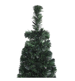 Arbre de Noël artificiel mince et support 180 cm fibre optique