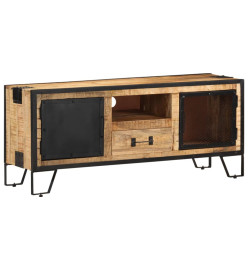 Meuble TV 110x31x46 cm Bois de manguier brut