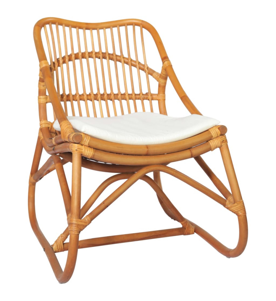 Chaise en rotin Marron clair Lin