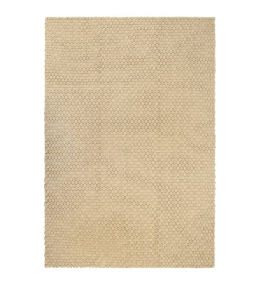 Tapis rectangulaire Naturel 160x230 cm Coton