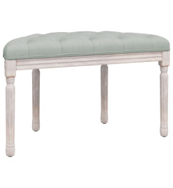 Banc Gris clair 81,5x41x49 cm Velours