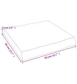 Dessus de table bois chêne massif non traité bordure assortie