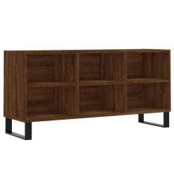 Meuble TV chêne marron 103,5x30x50 cm bois d'ingénierie