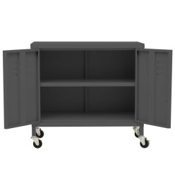 Armoire de rangement Anthracite 60x35x56 cm Acier