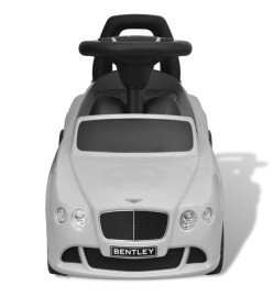 Voiture à pousser par pied pour enfants Bentley Blanc